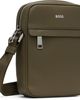 BOSS BOSS Khaki Signature Stripe Logo Detail Reporter Bag - 2