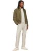 BOSS BOSS Khaki Zipper Closure Suede Jacket - 4