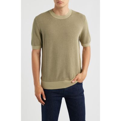 BOSS BOSS Leale Short Sleeve Cotton Crewneck Sweater