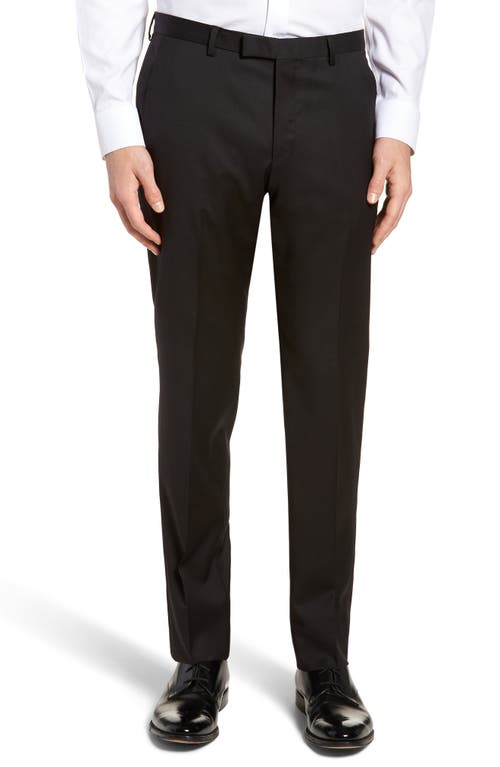 BOSS BOSS Lenon CYL Flat Front Straight Leg Solid Wool Dress Pants