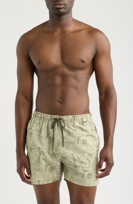 BOSS BOSS Lightfish Print Swim Trunks