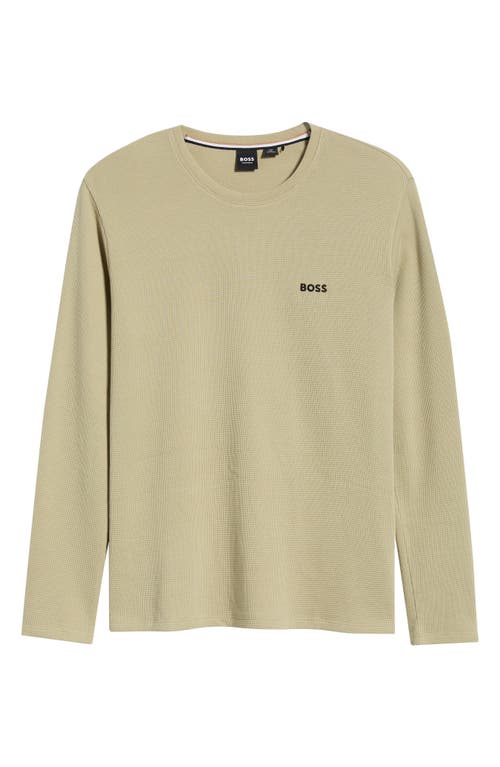 BOSS BOSS Long Sleeve Waffle Pajama T-Shirt