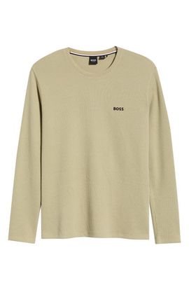 BOSS BOSS Long Sleeve Waffle Pajama T-Shirt