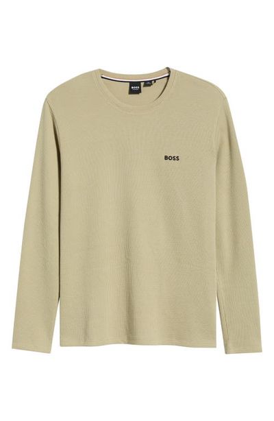 BOSS BOSS Long Sleeve Waffle Pajama T-Shirt