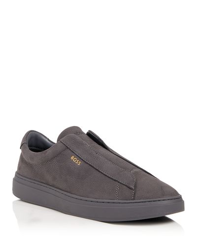 Boss Boss Men's Kieran Nubuck Slip On Sneakers
