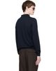BOSS BOSS Navy Extrafine Merino Polo - 3