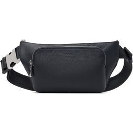 BOSS BOSS Navy Leather Belt Bag