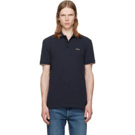 BOSS BOSS Navy Paddy Cotton Piqué Polo