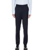 BOSS BOSS Navy Slim-Fit Micro-Patterned Stretch Wool Trousers - 1