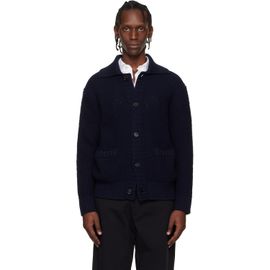 BOSS BOSS Navy Spread Collar Cardigan