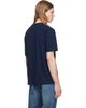 BOSS BOSS Navy Stretch-Cotton Contrast Logo T-shirt - 3