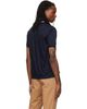 BOSS BOSS Navy Striped Collar Slim-Fit Cotton Polo - 3