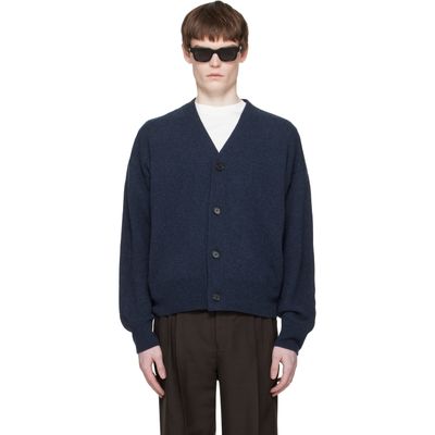 BOSS BOSS Navy Wool Cardigan