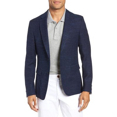 BOSS BOSS Nobis Trim Fit Wool Blend Blazer