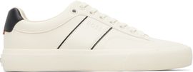 BOSS BOSS Off-White Faux-Leather Sneakers