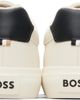 BOSS BOSS Off-White Faux-Leather Sneakers - 2