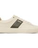BOSS BOSS Off-White Plain & Grained Faux-Leather Sneakers - 1
