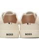 BOSS BOSS Off-White Plain & Grained Faux-Leather Sneakers - 2