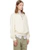 BOSS BOSS Off-White Zipper Neck Structured Cotton Sweatshirt - 2