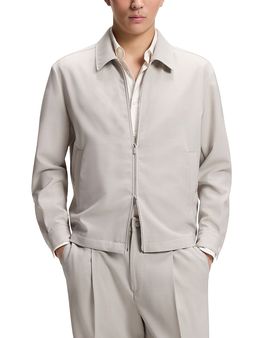 Boss Boss P-Carper Performance Wool Slim Fit Zip Blouson Jacket