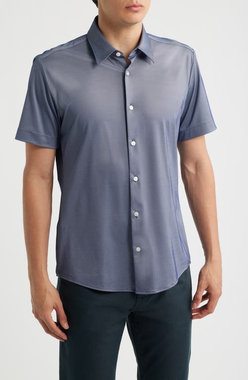 BOSS BOSS P-Roan Short Sleeve Performance Button Up Shirt