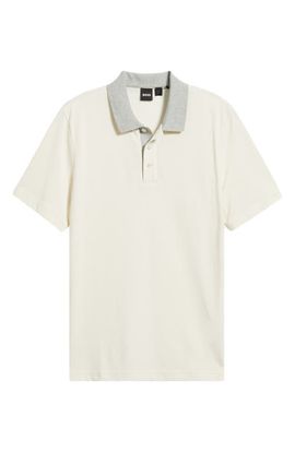 BOSS BOSS Parlay Contrast Collar Cotton Polo