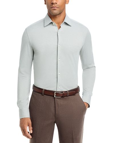 Boss Boss Performance Melange Jersey Slim Fit Dress Shirt