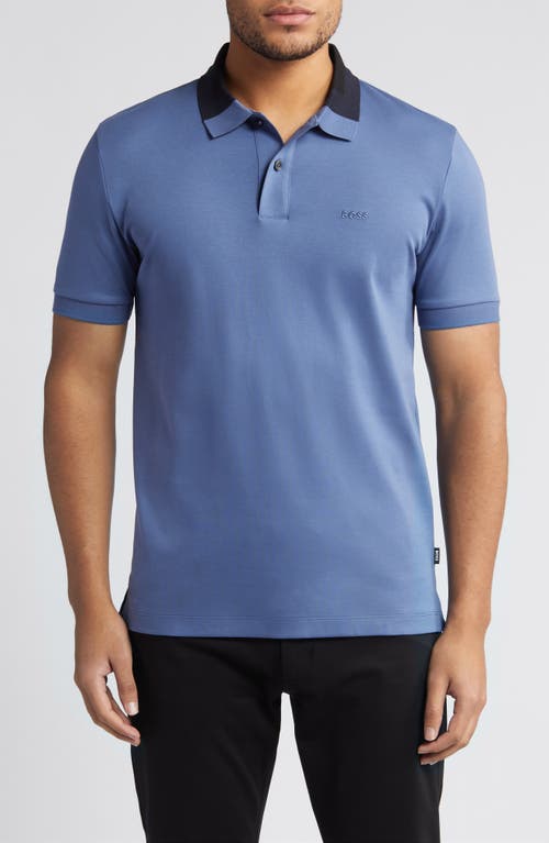 BOSS BOSS Phillipson Colorblock Collar Cotton Polo