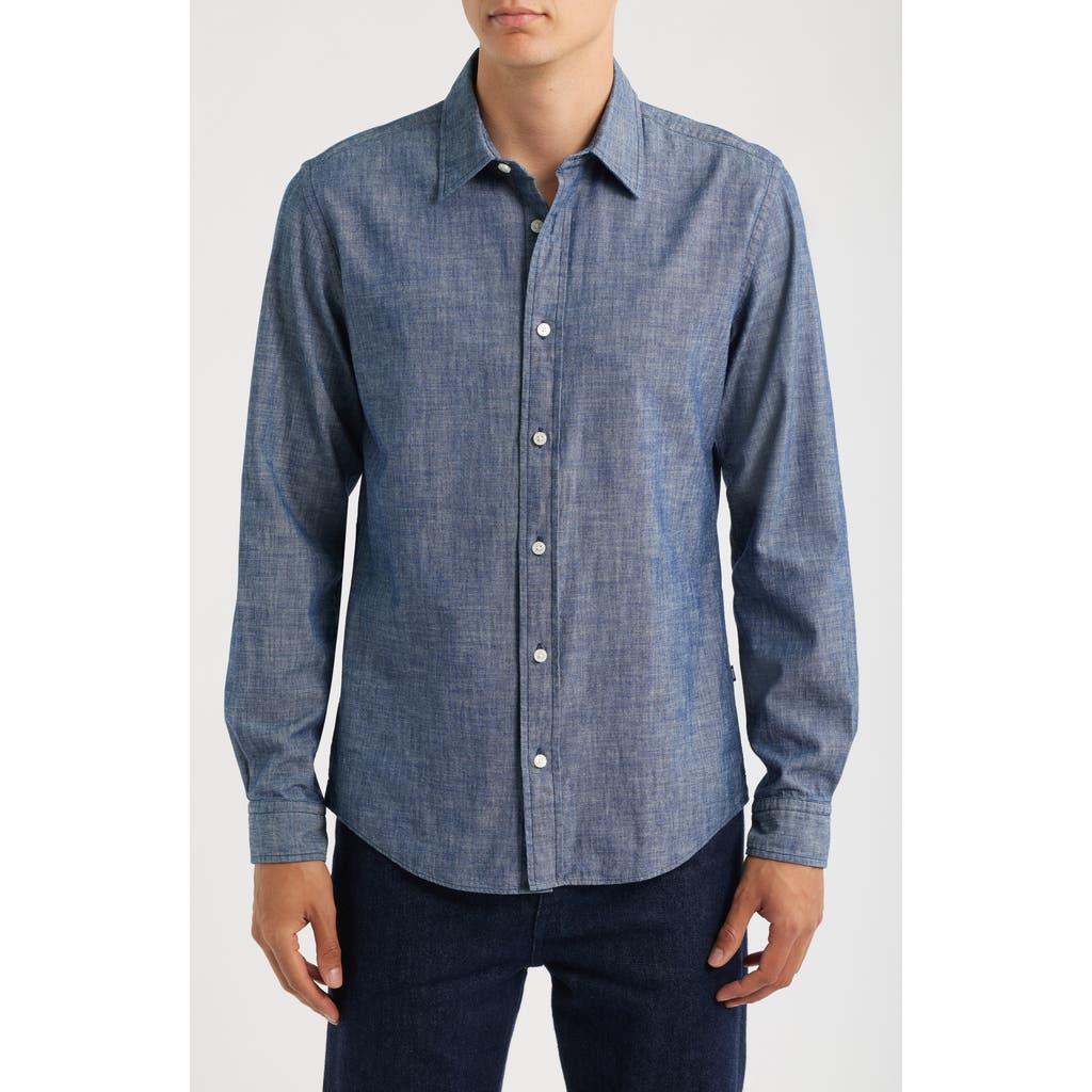 BOSS BOSS Roan Kent Slim Fit Cotton Button-Up Shirt