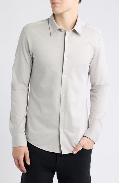 BOSS BOSS Roan Slim Fit Long Sleeve Performance Jersey Shirt