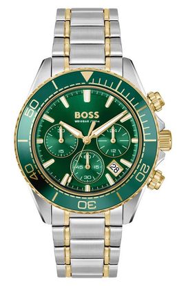 BOSS BOSS Sealiner Chronograph Two-Tone Bracelet Watch, 44mm