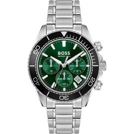 BOSS BOSS Sealiner Green Chronograph Bracelet Watch, 44mm 