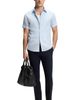 BOSS BOSS Short Sleeve Linen Blend Button Up Shirt - 2