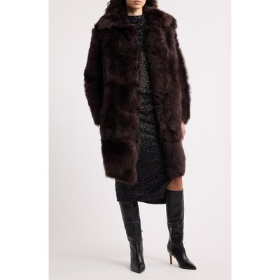 BOSS BOSS Soscana Genuine Shearling Midi Coat