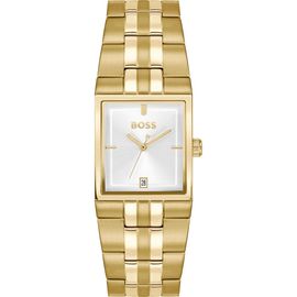 BOSS BOSS Strivo Goldtone Tank Bracelet Watch, 25.6mm x 28mm