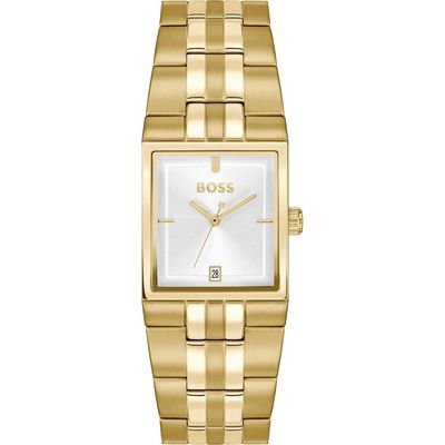 BOSS BOSS Strivo Goldtone Tank Bracelet Watch, 25.6mm x 28mm