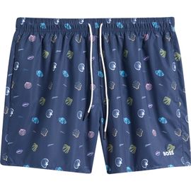 BOSS BOSS Sunfish Seashell Print Swim Trunks