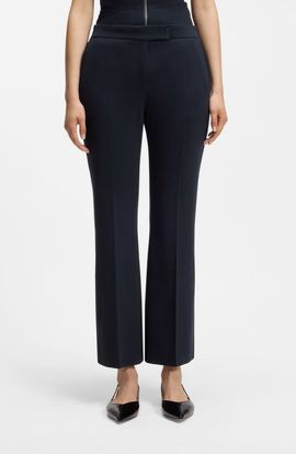 BOSS BOSS Talia Flared Crop Ponte Pants