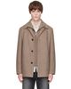 BOSS BOSS Tan Relaxed-Fit Formal Coat - 1