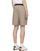 BOSS BOSS Taupe Water-Repellent Micro-Waffle Shorts - 3