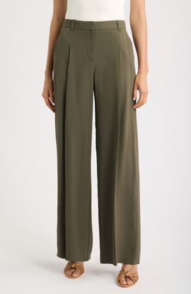 BOSS BOSS Tiana Pinstripe Wide Leg Pants