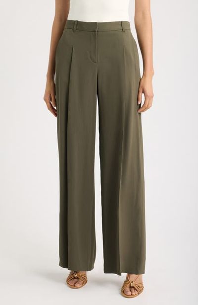 BOSS BOSS Tiana Pinstripe Wide Leg Pants