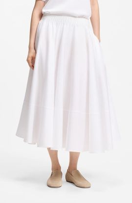 BOSS BOSS Valie Cotton Midi Skirt