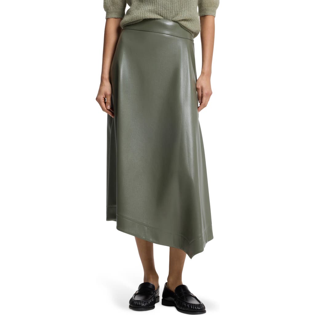 BOSS BOSS Ventara Faux Leather Midi Skirt