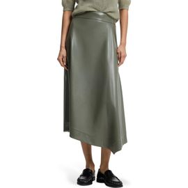 BOSS BOSS Ventara Faux Leather Midi Skirt