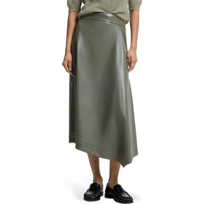 BOSS BOSS Ventara Faux Leather Midi Skirt