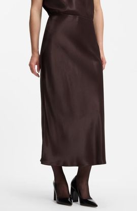 BOSS BOSS Vesatie Satin Midi Skirt