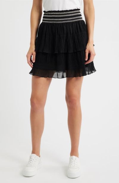 BOSS BOSS Vesia Plissé Pull-On Miniskirt