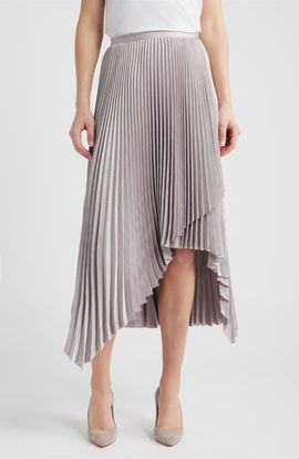 BOSS BOSS Vlantel Pleated Asymmetric Midi Skirt