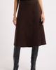 BOSS BOSS Vukina Double Face Wool & Lyocell Midi Skirt - 1